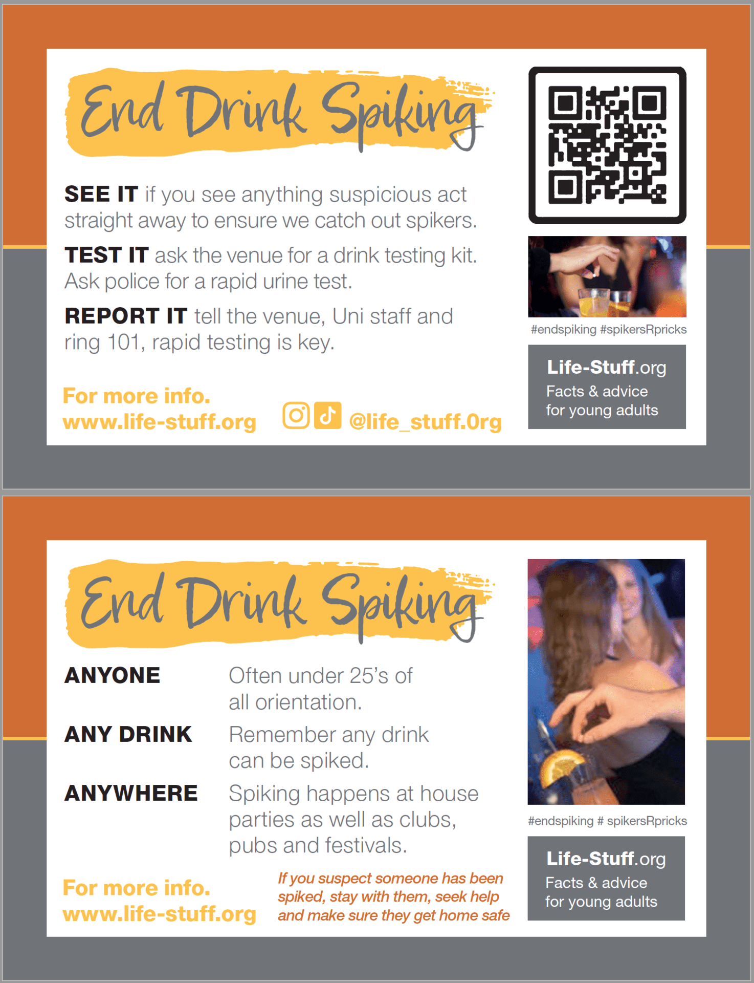 drink spiking information card