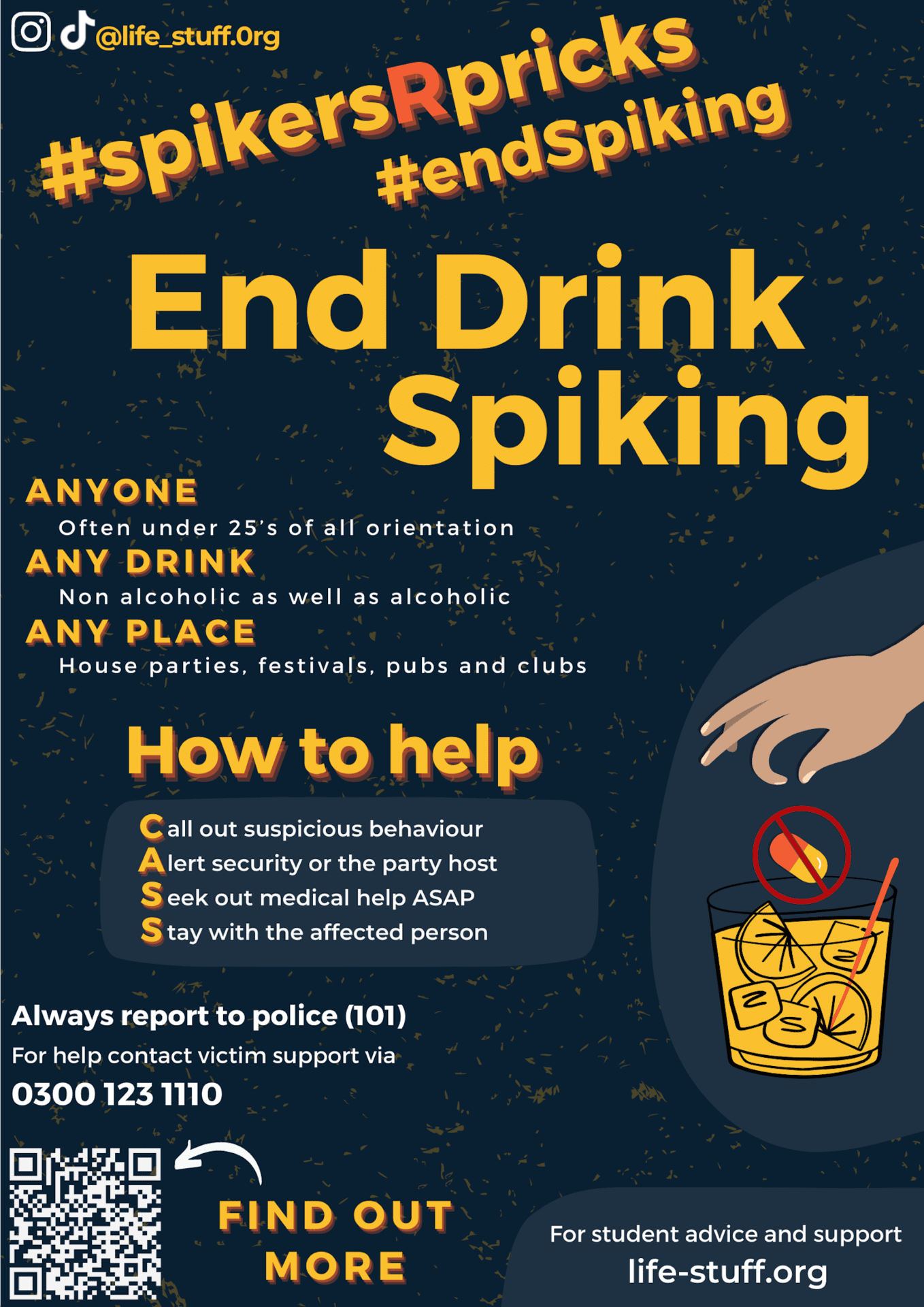drink spiking poster